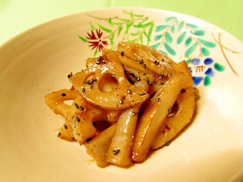 食感遊び、レンコンのさっぱりきんぴら